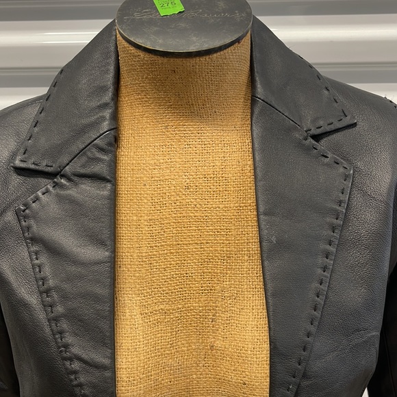 REAL LEATHER BLAZER - Picture 5 of 6
